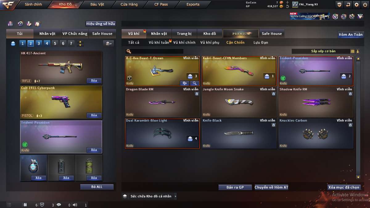 shop acc cf uy tin gia re